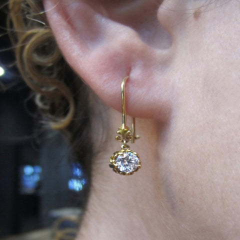 Fancy Basket Diamond Drop Earrings- Heirloom by Doyle & Doyle