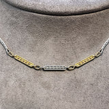 Vintage Two-toned Watch Chain sold by Doyle and Doyle an antique and vintage jewelry boutique