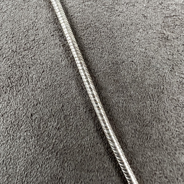 Snake Chain 1.5mm Silver sold by Doyle and Doyle an antique and vintage jewelry boutique