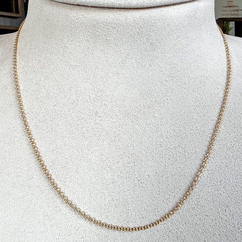 4mm Gold Cable Chain Necklace | Classy Women Collection