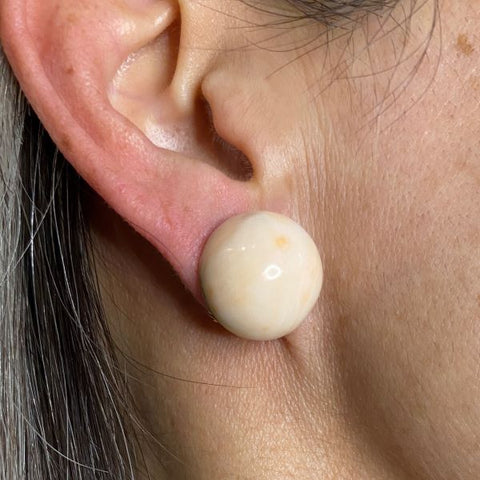 Vintage Coral Earrings ld by Doyle and Doyle an antique and vintage jewelry boutique