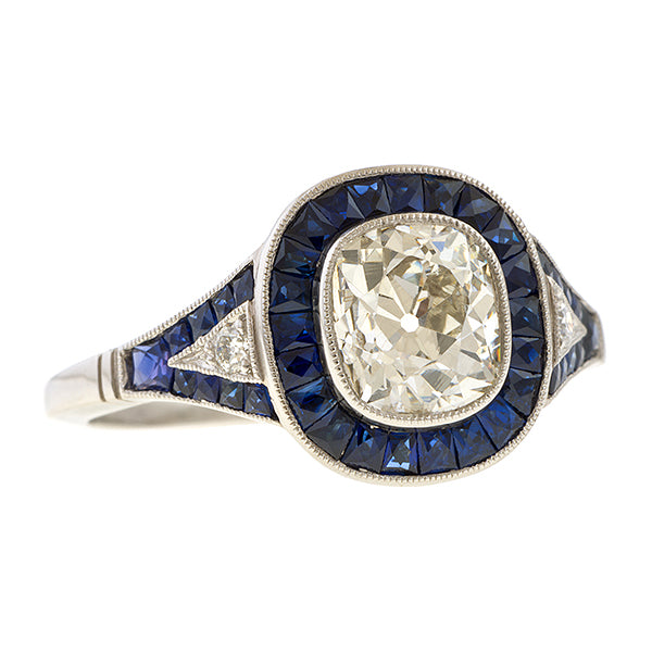 Art Deco Style Engagement Ring, Old Mine 1.18ct sold by Doyle and Doyle an antique and vintage jewelry boutique