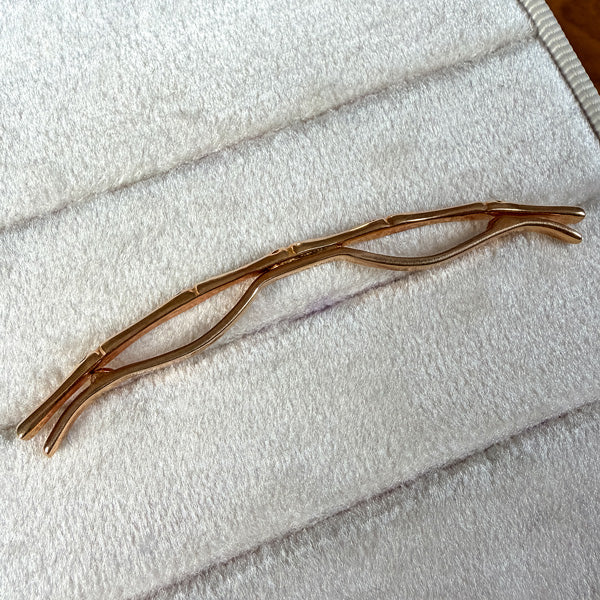 Vintage Tiffany & Co. Bamboo Collar Clip