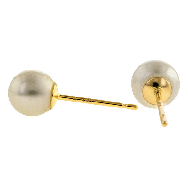 Pearl Stud Earrings sold by Doyle and Doyle an antique and vintage jewelry boutique