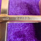 Vintage Sapphire Cufflinks sold by Doyle and Doyle an antique and vintage jewelry boutique