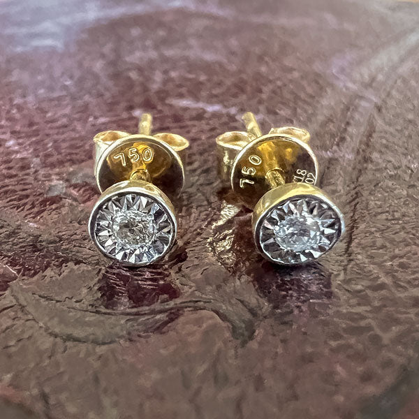 Diamond Stud Earrings, from Doyle & Doyle antique and vintage jewelry boutique
