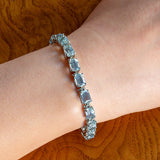 Vintage Aquamarine Bracelet sold by Doyle and Doyle an antique and vintage jewelry boutique
