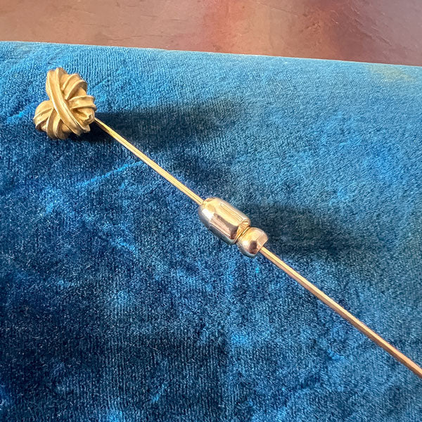 Vintage Bound Heart Stickpin sold by Doyle and Doyle an antique and vintage jewelry boutique
