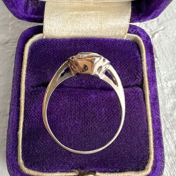 Vintage Diamond Dinner Ring sold by Doyle and Doyle an antique and vintage jewelry boutique