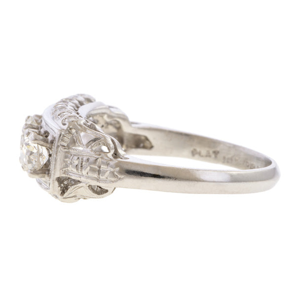 Vintage Diamond Ring sold by Doyle and Doyle an antique and vintage jewelry boutique