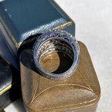 Vintage Wide Diamond Ring, sold by Doyle & Doyle antique and vintage jewelry boutique