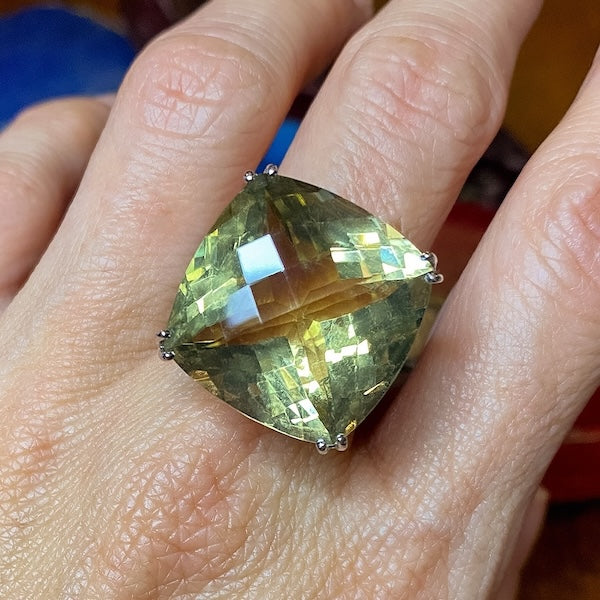 Vintage citrine and diamond cocktail ring, from Doyle & Doyle jewelry