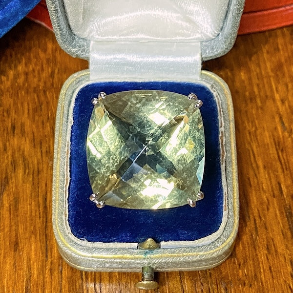 Vintage citrine and diamond cocktail ring, from Doyle & Doyle jewelry