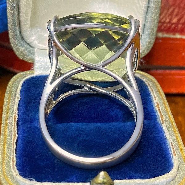 Vintage citrine and diamond cocktail ring, from Doyle & Doyle jewelry