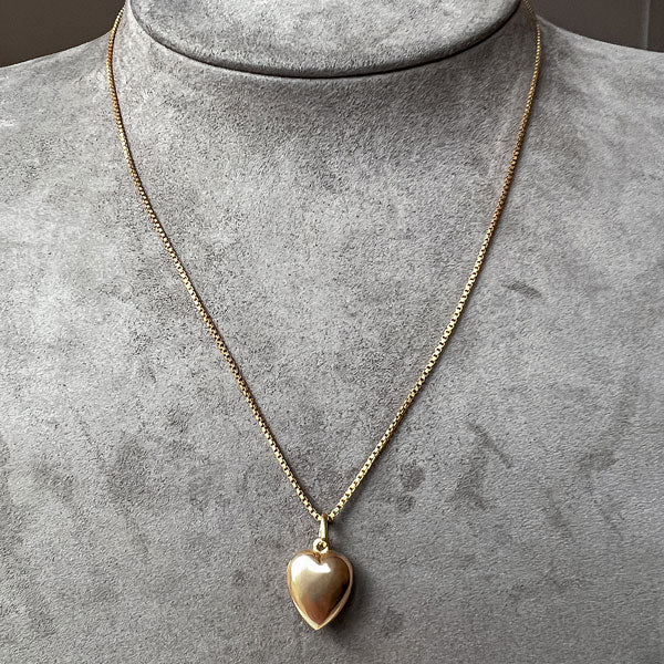 Victorian Heart Locket Pendant sold by Doyle and Doyle an antique and vintage jewelry boutique