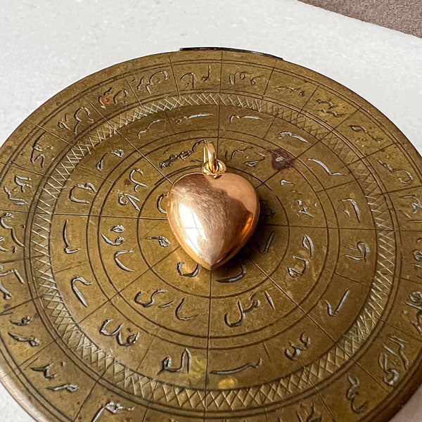 Victorian Heart Locket Pendant sold by Doyle and Doyle an antique and vintage jewelry boutique