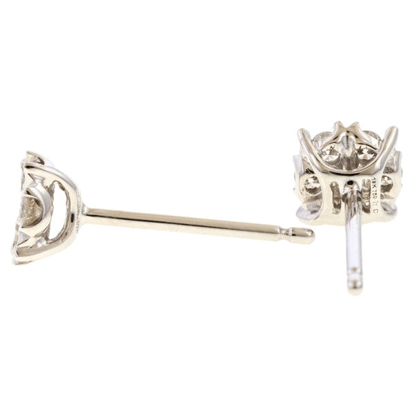 Diamond Cluster Stud Earrings sold by Doyle and Doyle an antique and vintage jewelry boutique