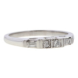 Vintage Diamond Wedding Band sold by Doyle and Doyle an antique and vintage jewelry boutique