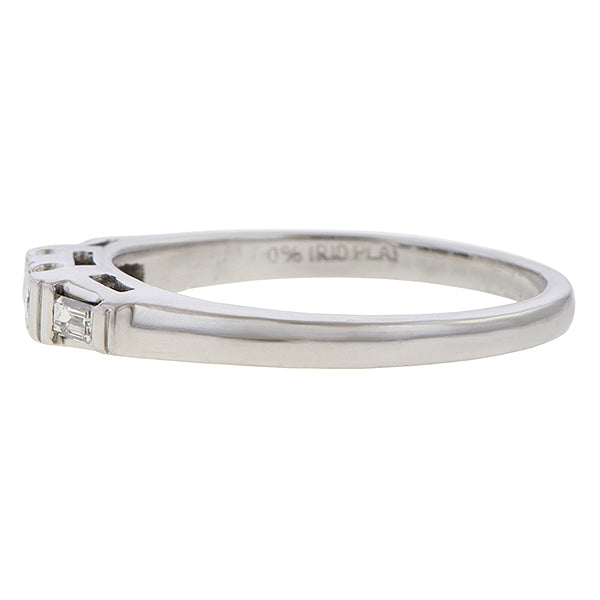 Vintage Diamond Wedding Band sold by Doyle and Doyle an antique and vintage jewelry boutique