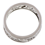Vintage Wide Patterned Diamond Eternity Band, from Doyle & Doyle antique and vintage jewelry boutique