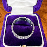 Vintage Patterned Diamond Band sold by Doyle and Doyle an antique and vintage jewelry boutique
