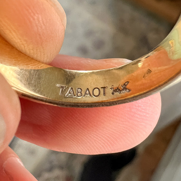 Vintage Patterned Two Toned Wedding Band sold by Doyle and Doyle an antique and vintage jewelry boutique