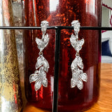 Vintage Diamond Drop Earrings sold by Doyle and Doyle an antique and vintage jewelry boutique