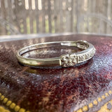 Vintage Diamond Wedding Band sold by Doyle and Doyle an antique and vintage jewelry boutique