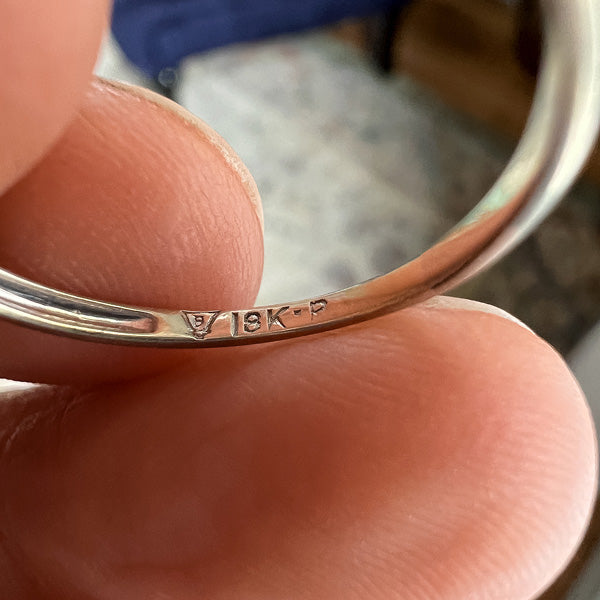 Vintage Diamond Wedding Band sold by Doyle and Doyle an antique and vintage jewelry boutique