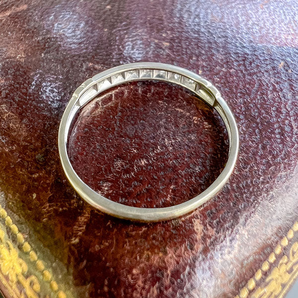 Vintage Diamond Wedding Band sold by Doyle and Doyle an antique and vintage jewelry boutique