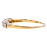 Vintage Two Toned Diamond Band Ring, from Doyle & Doyle antique and vintage jewelry boutique