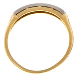 Vintage Two Toned Diamond Band Ring, from Doyle & Doyle antique and vintage jewelry boutique