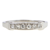 Vintage Diamond Wedding Band sold by Doyle and Doyle an antique and vintage jewelry boutique