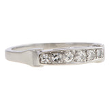 Vintage Diamond Wedding Band sold by Doyle and Doyle an antique and vintage jewelry boutique