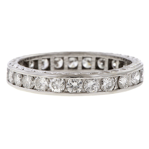 Vintage Diamond Eternity Band sold by Doyle and Doyle an antique and vintage jewelry boutique