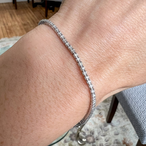 Diamond Tennis Bracelet, 1.00 sold by Doyle and Doyle an antique and vintage jewelry boutique
