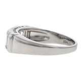 Vintage Baguette Cut Diamond Wedding Band sold by Doyle and Doyle an antique and vintage jewelry boutique