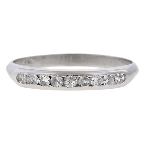 Vintage Channel Set Diamond Band sold by Doyle and Doyle an antique and vintage jewelry boutique