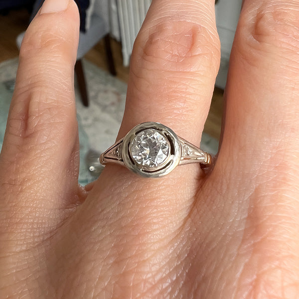 Antique Old European Cut Diamond Engagement Ring, 0.78ct. sold by Doyle and Doyle an antique and vintage jewelry boutique