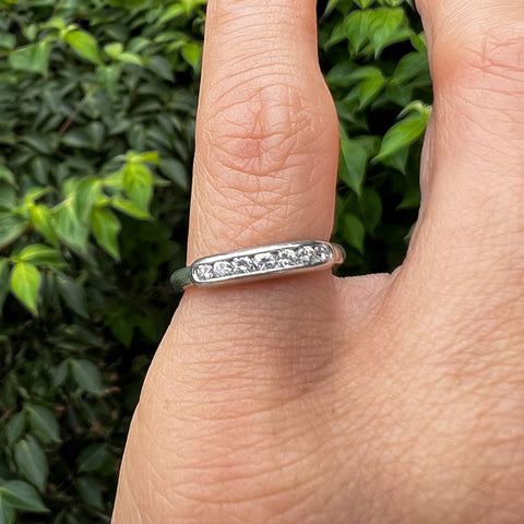 Vintage Diamond Band sold by Doyle and Doyle an antique and vintage jewelry boutique