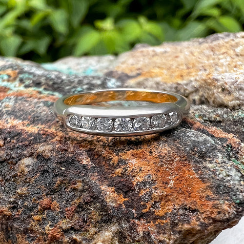 Vintage Diamond Band sold by Doyle and Doyle an antique and vintage jewelry boutique