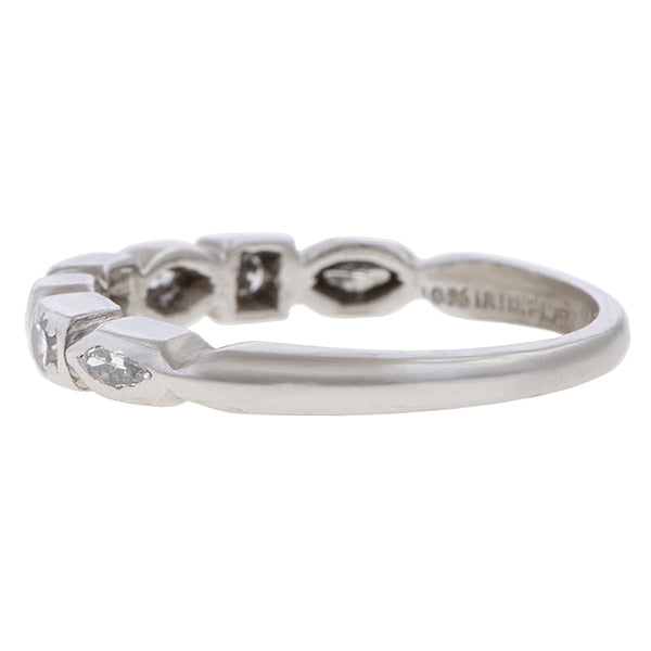 Vintage Marquise Diamond Band sold by Doyle and Doyle an antique and vintage jewelry boutique