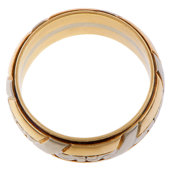Vintage Two-toned Wedding Band sold by Doyle and Doyle an antique and vintage jewelry boutique