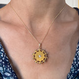 Victorian Gold and Diamond Medallion Pendant, from Doyle & Doyle antique and vintage jewelry boutique