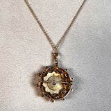 Victorian Gold and Diamond Medallion Pendant, from Doyle & Doyle antique and vintage jewelry boutique