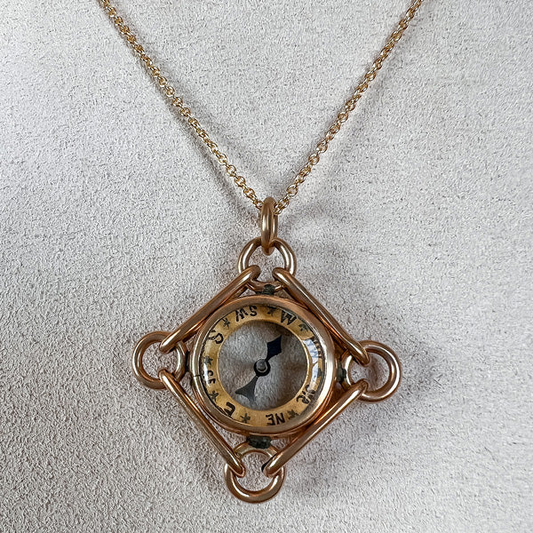 Victorian Compass Pendant sold by Doyle and Doyle an antique and vintage jewelry boutique