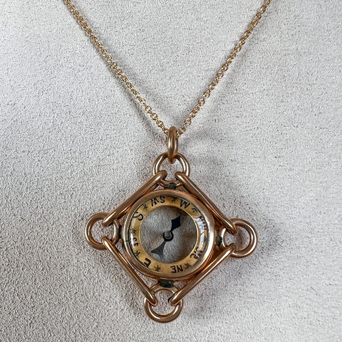 Victorian Compass Pendant sold by Doyle and Doyle an antique and vintage jewelry boutique