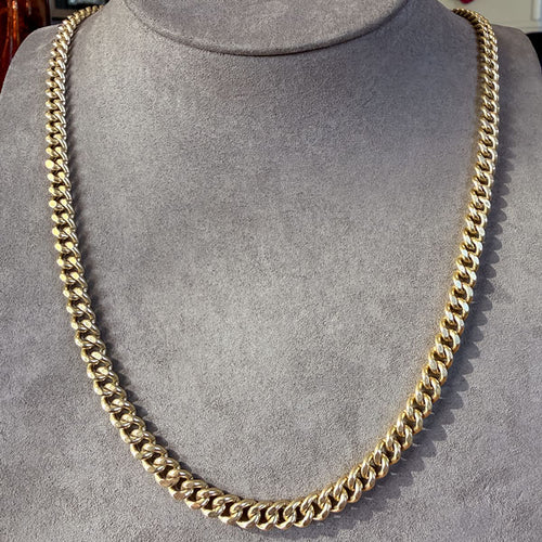 Vintage Curb Link Chain Necklace sold by Doyle and Doyle an antique and vintage jewelry boutique