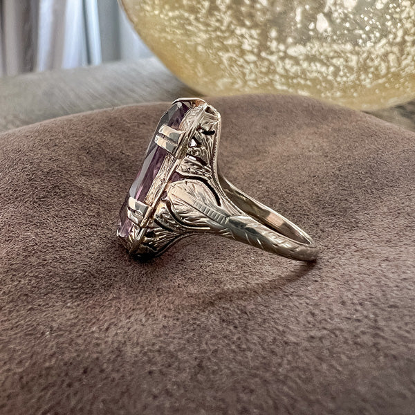 Art Deco Amethyst Ring sold by Doyle and Doyle an antique and vintage jewelry boutique
