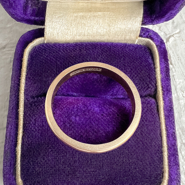 Antique Gold Wedding Band Ring sold by Doyle and Doyle an antique and vintage jewelry boutique